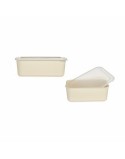 Caixa de Armazenagem com Tampa Amarelo 17 x 8 x 23,5 cm (6 Unidades)