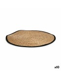 Alfombra Negro Natural 80 x 1 x 80 cm (10 Unidades)