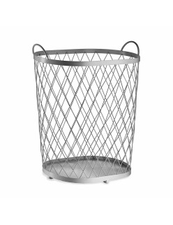 Cesto Plateado Metal 40 L 31 x 54,7 x 46,5 cm (4 Unidades)