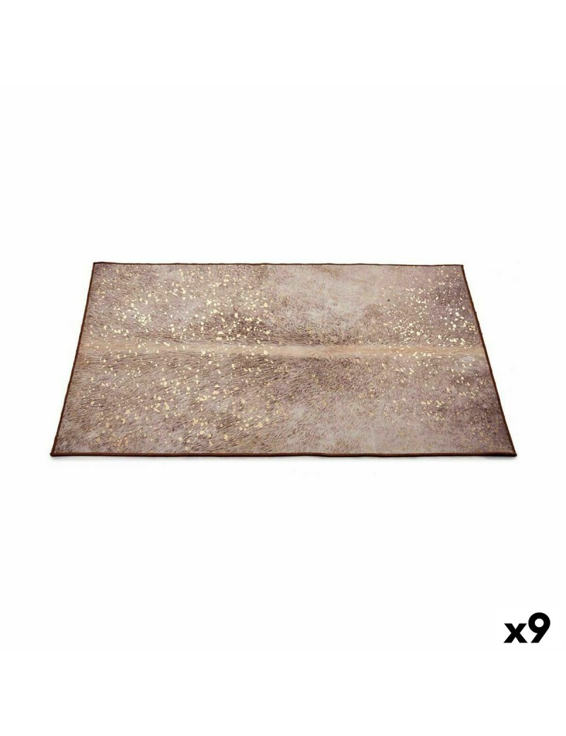 Teppich Weiß Braun 190 x 133 cm (9 Stück)