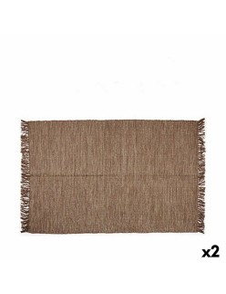 Teppich Braun 180 x 120 cm (2 Stück)