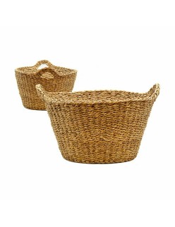 Cesto Con asas Marrón 45 L 43 x 26 x 37 cm (6 Unidades)