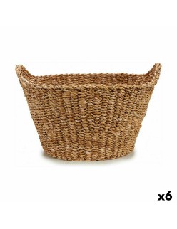 Cesto Con asas Marrón 21 L 50 x 30 x 49 cm (6 Unidades)
