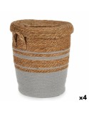 Cesto Marrone Grigio Alghe marine 36 x 43 x 36 cm (4 Unità)