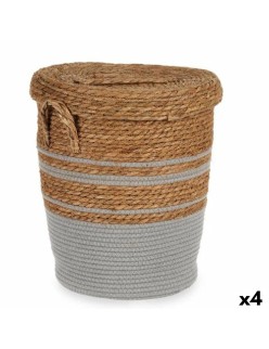 Cesto Marrone Grigio Alghe marine 36 x 43 x 36 cm (4 Unità)