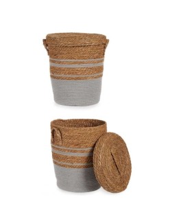 Cesto Marrone Grigio Alghe marine 36 x 43 x 36 cm (4 Unità)
