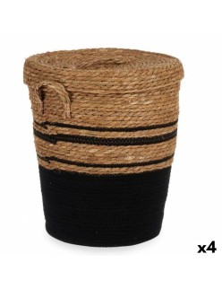Cesto Marrone Nero Alghe marine 36 x 43 x 36 cm (4 Unità)