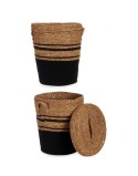 Panier Marron Noir Algues marines 36 x 43 x 36 cm (4 Unités)