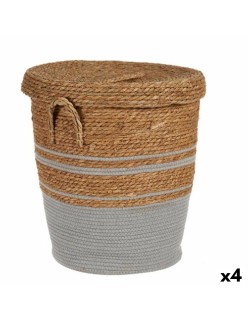 Cesto Marrone Grigio Alghe marine 44 x 48 x 44 cm (4 Unità)