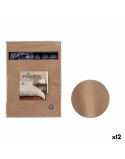 Jeu de draps Lit 1 persone Marron (12 Unités)
