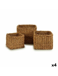 Set di Cesti Marrone (4 Unità)