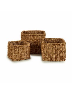 Set di Cesti Marrone (4 Unità)