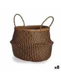 Cesta Decorativa Marrone Nero Juncus 8 L 36 x 30 x 36 cm (8 Unità)