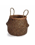 Cesta Decorativa Nero Naturale Juncus 8 L 31 x 38 x 31 cm (8 Unità)