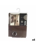 Curtain 140 x 260 cm Grille Brown (6 Units)