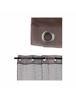 Tenda 140 x 260 cm Griglia Marrone (6 Unità)