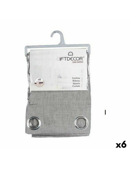 Tenda Grigio 140 x 0,1 x 260 cm (6 Unità)