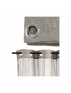 Cortina Cinzento 140 x 0,1 x 260 cm (6 Unidades)