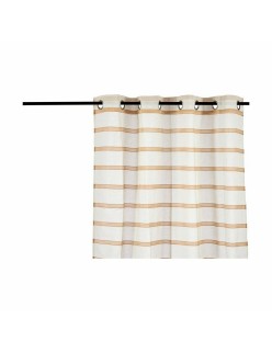 Cortina Riscas Castanho 140 x 0,1 x 260 cm (6 Unidades)