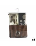 Cortina 140 x 260 cm Castanho (6 Unidades)