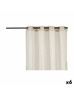 Cortina Bege 140 x 0,1 x 260 cm (6 Unidades)
