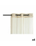 Vorhang 140 x 260 cm Beige (6 Stück)