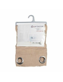 Curtain Beige 140 x 0,1 x 260 cm (6 Units)