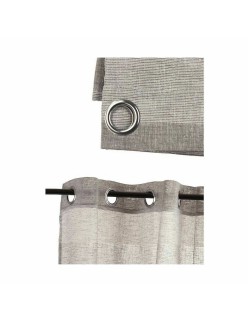 Cortina Branco Cinzento 140 x 0,1 x 260 cm (6 Unidades)