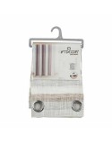 Cortina Riscas Cinzento escuro 140 x 0,1 x 260 cm (6 Unidades)