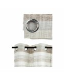 Cortina Riscas Cinzento escuro 140 x 0,1 x 260 cm (6 Unidades)