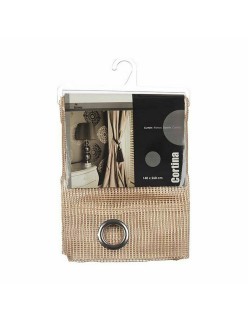 Curtain 140 x 260 cm Grille Beige (6 Units)