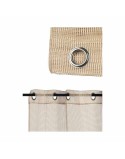 Cortina 140 x 260 cm Rede Bege (6 Unidades)