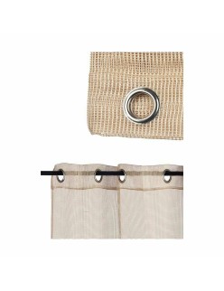 Curtain 140 x 260 cm Grille Beige (6 Units)