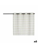 Cortina Riscas Bege 140 x 0,1 x 260 cm (6 Unidades)