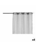 Cortina Cinzento claro 140 x 0,1 x 260 cm (6 Unidades)