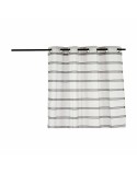 Cortina Riscas Cinzento 140 x 0,1 x 260 cm (6 Unidades)