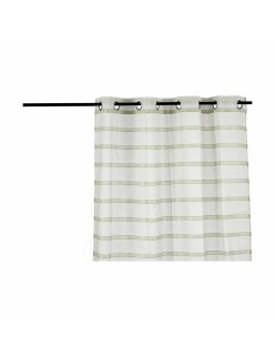 Cortina Riscas Verde 140 x 0,1 x 260 cm (6 Unidades)