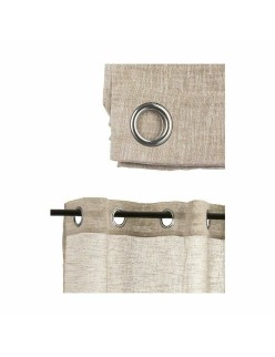 Cortina Bege 140 x 0,1 x 260 cm (6 Unidades)