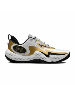 Sapatilhas de Basquetebol para Adultos Under Armour Spawn 5 Branco