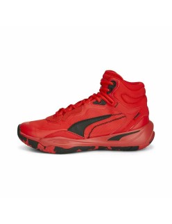 Sapatilhas de Basquetebol para Adultos Puma Playmaker Pro Mid Vermelho