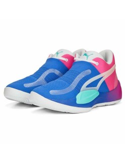 Sapatilhas de Basquetebol para Adultos Puma Rise Cor de Rosa Azul