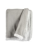 Manta Blanco Gris claro 130 x 1 x 170 cm (6 Unidades)