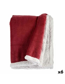 Couverture Rose foncé Blanc 130 x 1 x 170 cm (6 Unités)