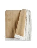 Manta Blanco Beige 130 x 1 x 170 cm (6 Unidades)