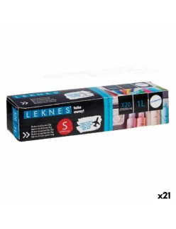 Set de Bolsas Reutilizables para Alimentos Leknes 190939000481 Transparente Polietileno 1 L 20 x 17 cm ziplock (21 Unidades)