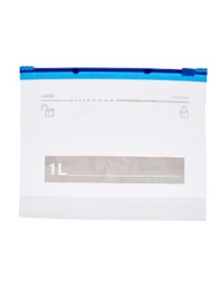Set de Bolsas Reutilizables para Alimentos Leknes 190939000481 Transparente Polietileno 1 L 20 x 17 cm ziplock (21 Unidades)
