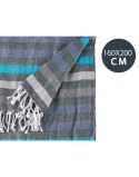 Foulard Multiusos 160 x 200 cm Azul (12 Unidades)