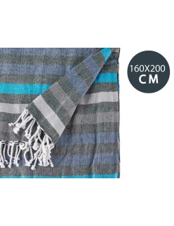 Foulard Multiusos 160 x 200 cm Azul (12 Unidades)