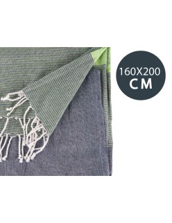 Foulard Multiusos 160 x 200 cm Verde (12 Unidades)