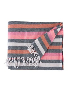 Foulard Multiusos 160 x 200 cm Rosa (12 Unidades)